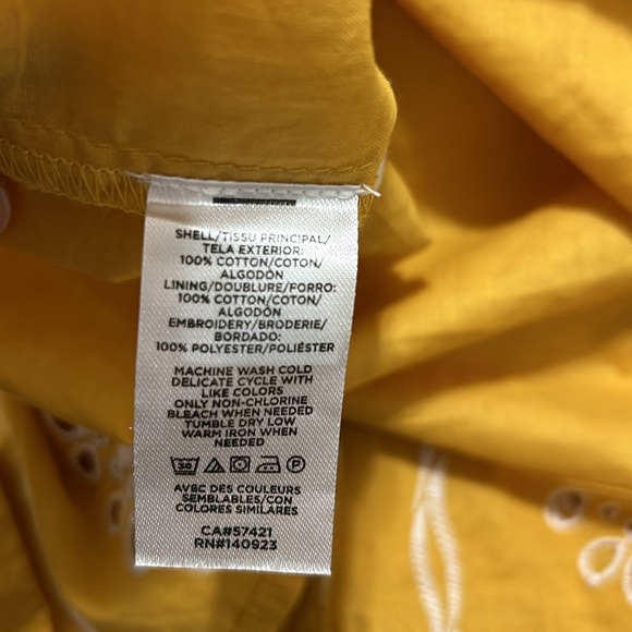 Loft Eyelet Mustard Embroidered Dress Oversize
Medium Floral Cottage coquette - Picture 10 of 15